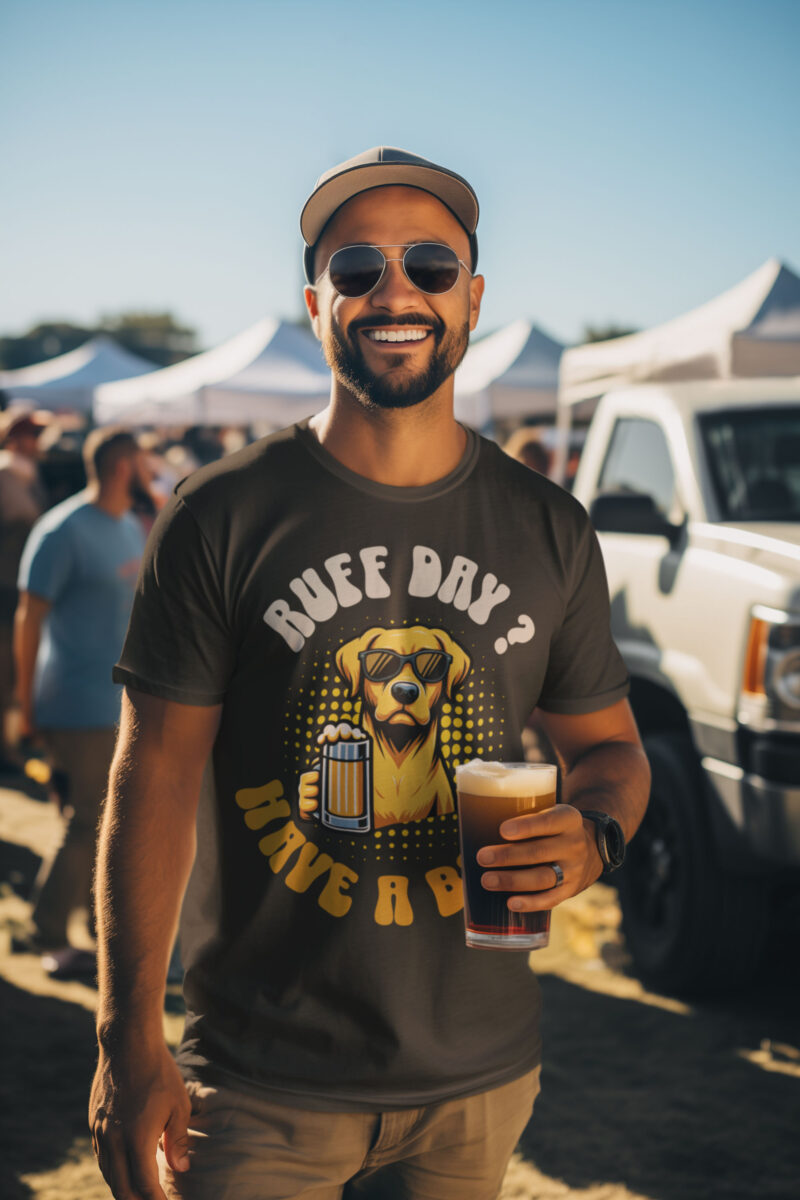 day drinking funny t-shirt dog drink