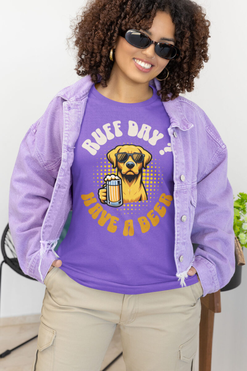 day drinking funny t-shirt dog drink