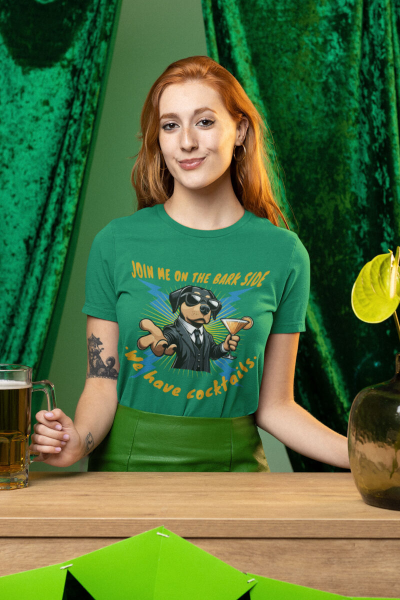 funny drinking and dog shirt